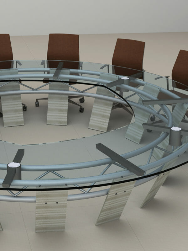 Large round Meeting Table with an open center
