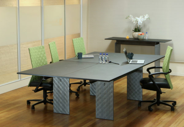 Granite and Steel, Ping Pong Conference Table hybrid for power meetings and then- Table Tennis.