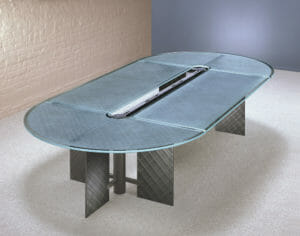 Racetrack shaped Conference Table and modern Racetrack Boardroom Tables for sale