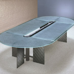 Racetrack shaped Conference Table and modern Racetrack Boardroom Tables for sale