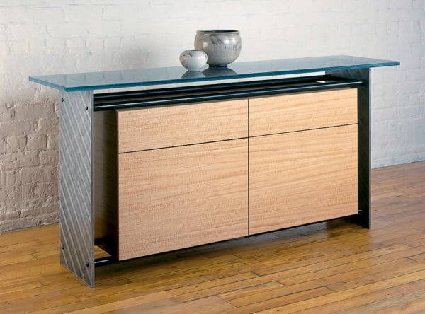 Glass top Credenza