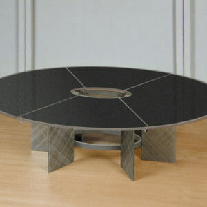 Custom Stone top Conference Table