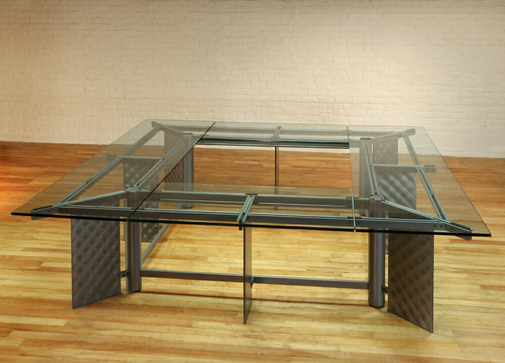 Radian Large Square Conference Table Stoneline Designs