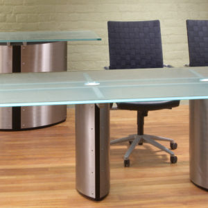 Frosted Glass Boardroom Table, Glass top Conference Tables, and Modern Glass Console Tables for sale.