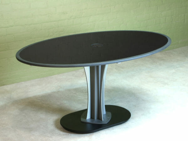 Oval stone table