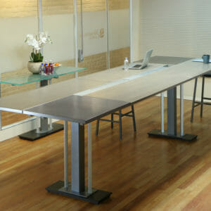 Custom stand up conference table