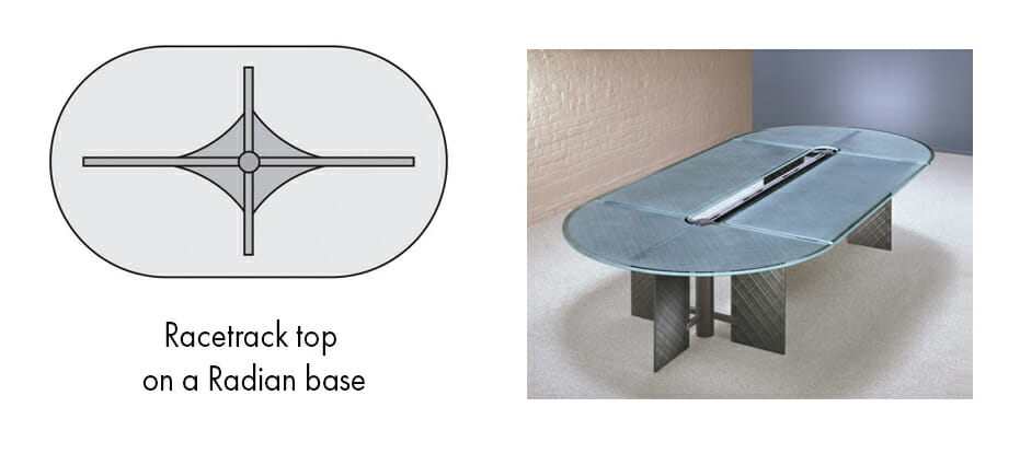 Racetrack Top Stoneline Designs Racetop Conference Table Tops